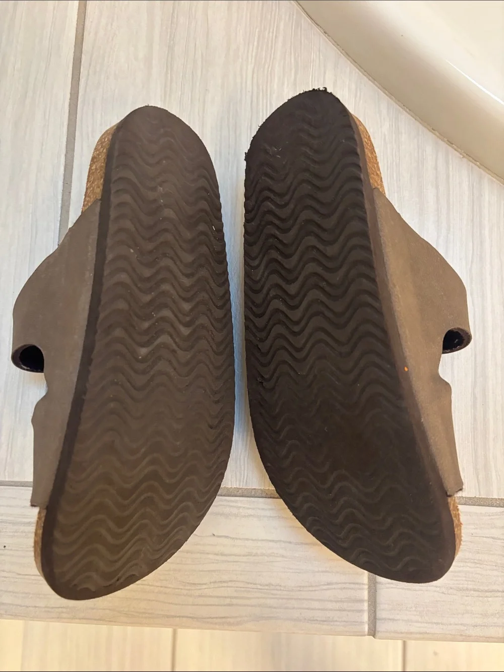 Kids Double-Buckle Brown Slide Sandals Birkenstock knock offs